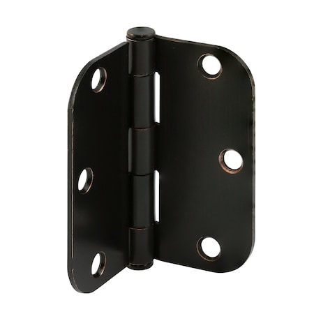Prime-Line Door Hinge Residential Smooth Pivot, 3-1/2 in. with 5/8 in. Corners, Oil Rubbed Bronze 12 Pack U 11508712